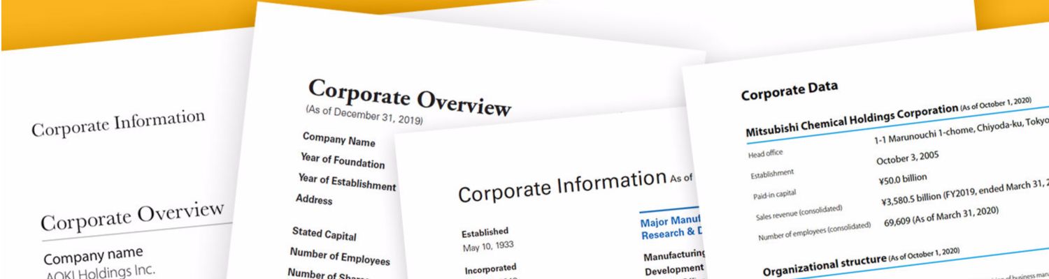 Is the Japanese-style "corporate overview" really needed in the English versions of corporate brochures and reports?